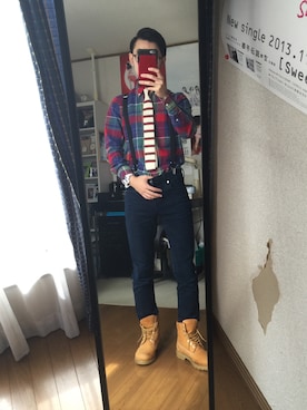 「RAGEBLUE（レイジブルー）のアイテム（フォーマルスーツ/小物）」を使った、みかみさん（メンズ・166cm）の秋コーディネート