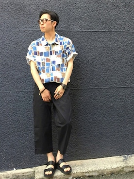 「HUMIS（ヒューミス）のアイテム」を使った、KOUSEI ITAKURAさん（メンズ・170cm）の春コーディネート