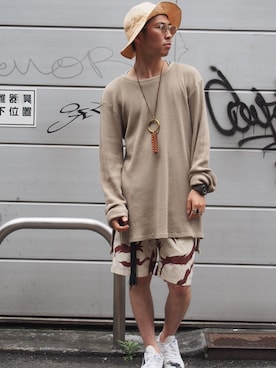 「Jieda（ジエダ）のアイテム」を使った、KOUSEI ITAKURAさん（メンズ・170cm）の夏コーディネート