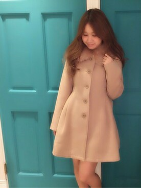 「dazzlin（ダズリン）のアイテム（ダッフルコート）」を使った、dazzlin SHOP STAFFさん（レディース・160cm）の秋コーディネート