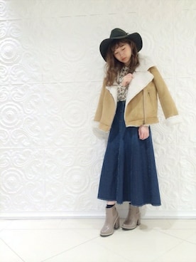 dazzlin SHOP STAFFさん（レディース・160cm）の冬コーディネート