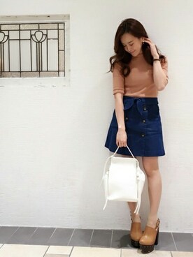 dazzlin SHOP STAFFさん（レディース・160cm）の春コーディネート