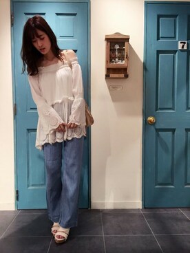 「#オフショル」｜dazzlin SHOP STAFFさん（レディース・160cm）の春コーディネート