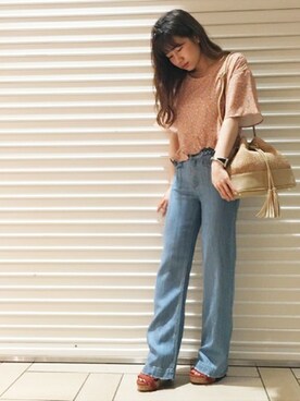 「#バギーパンツ」｜dazzlin SHOP STAFFさん（レディース・160cm）の春コーディネート