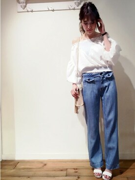 「#outfit」｜dazzlin SHOP STAFFさん（レディース・160cm）の春コーディネート