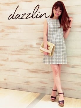 「#チェック」｜「アイテム（ワンピース/ドレス）」を使った、dazzlin SHOP STAFFさん（レディース・160cm）の春コーディネート