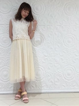 「#レース」｜dazzlin SHOP STAFFさん（レディース・160cm）の春コーディネート