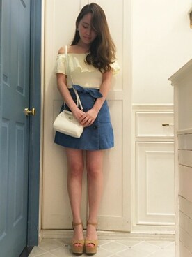 「#ガーリー」｜dazzlin SHOP STAFFさん（レディース・160cm）の春コーディネート