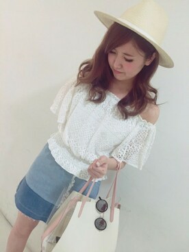 「#オフショル」｜dazzlin SHOP STAFFさん（レディース・160cm）の春コーディネート