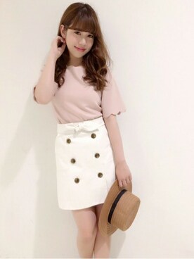 「#白」｜dazzlin SHOP STAFFさん（レディース・160cm）の夏コーディネート