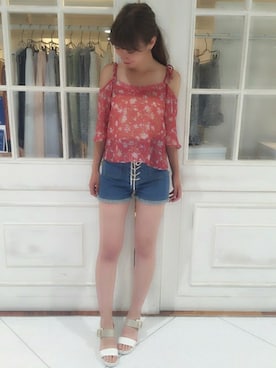 dazzlin SHOP STAFFさん（レディース・160cm）の夏コーディネート