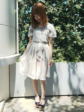 dazzlin SHOP STAFFさん（レディース・160cm）の夏コーディネート