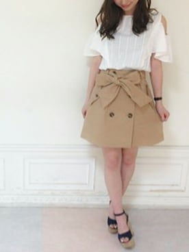 「#リボン」｜dazzlin SHOP STAFFさん（レディース・160cm）の夏コーディネート
