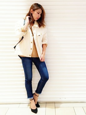 「#秋コーデ」｜「アイテム（デニムジャケット）」を使った、dazzlin SHOP STAFFさん（レディース・160cm）の秋コーディネート