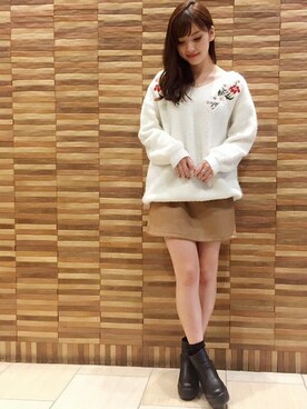 「#outfit」｜dazzlin SHOP STAFFさん（レディース・160cm）の秋コーディネート