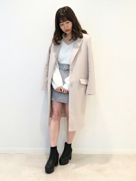 「#白」｜dazzlin SHOP STAFFさん（レディース・160cm）の冬コーディネート