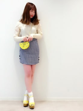 「dazzlin（ダズリン）のアイテム（PC・スマホグッズ/家電）」を使った、dazzlin SHOP STAFFさん（レディース・160cm）の冬コーディネート