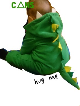 「アイテム（ママ＆ベビー、グリーン系）」を使った、cansさん（キッズ・80cm）の春コーディネート