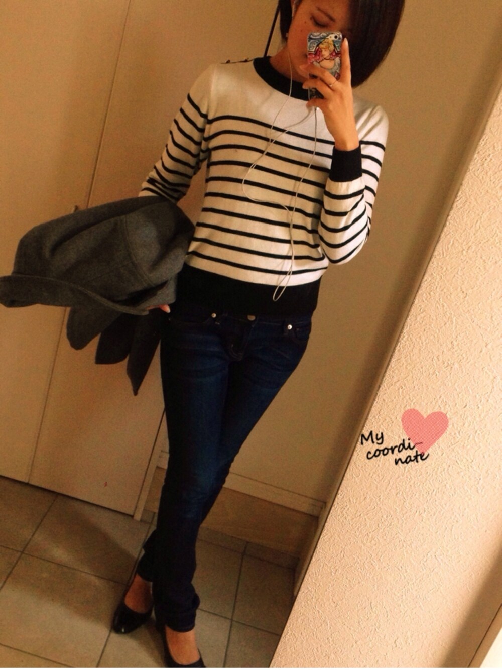 その他トップス、その他パンツ、パンプスを着用した冬コーディネートの1枚目の写真