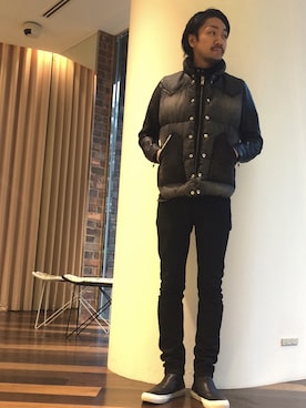 「ロッキーマウンテン」｜「アイテム（ライダースジャケット）」を使った、matsuさん（メンズ・175cm）の秋コーディネート