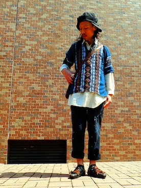 「ガテマラシャツ」｜WILD☆CATさん（メンズ・176cm）の春コーディネート