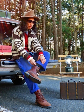 「VINTAGE（ヴィンテージ）のアイテム（福袋/福箱）」を使った、WILD☆CATさん（メンズ・176cm）の冬コーディネート