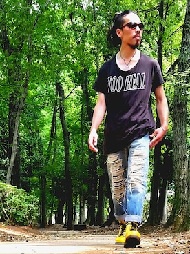 「ブレスレット」｜「アイテム（福袋/福箱）」を使った、WILD☆CATさん（メンズ・176cm）の夏コーディネート