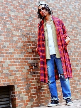 「ジャックパーセル」｜「アイテム（その他アウター）」を使った、WILD☆CATさん（メンズ・176cm）の秋コーディネート