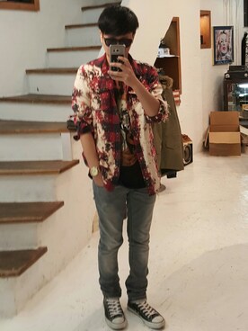 「EYECE（アイス）のアイテム」を使った、senryyyさん（メンズ・165cm）の冬コーディネート