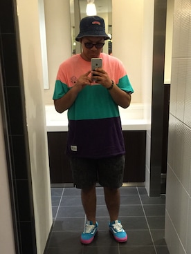 「Deviluse（Deviluse）のアイテム（パンツ）」を使った、B.O.Bさん（メンズ・180cm）の夏コーディネート