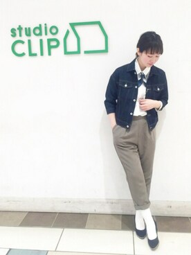 studio CLIPテラスモール湘南店さんの「60マーセアソートシャツ」を使ったコーディネート