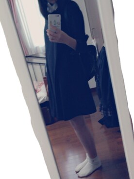 「えりつきワンピース」｜ゆうさん（レディース・153cm）の秋コーディネート