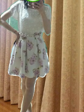 「PATTERN（パターン）のアイテム」を使った、きゃしこさん（レディース・162cm）の夏コーディネート