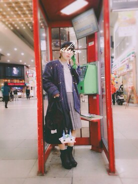 「アイテム（ブーティ）」を使った、りさん（レディース・150cm・10代）の秋コーディネート