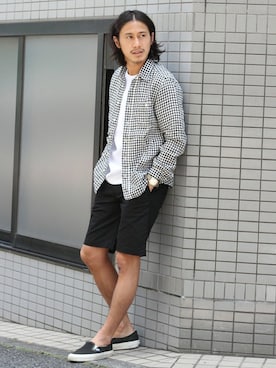 「ポケットＴシャツ」｜Ryougoさん（メンズ・175cm）の夏コーディネート