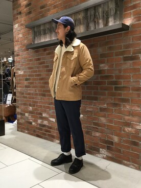 「Wrangler」｜「アイテム（カバーオール）」を使った、Ryougoさん（メンズ・175cm）の秋コーディネート