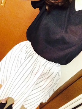 「UNIQLO Tシャツ」｜「アイテム（スカート）」を使った、miii0105twinsさん（レディース・157cm）の夏コーディネート