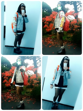 「JOYRICH」｜「アイテム（デニムジャケット）」を使った、NATSUMIさん（レディース・160cm）の冬コーディネート