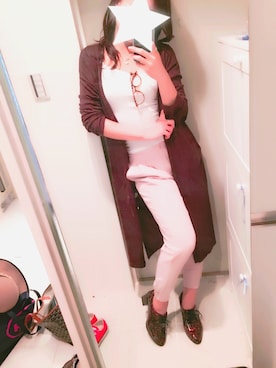 「べっこう柄」｜ELEさん（レディース・160cm）の秋コーディネート