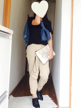 「SLOBE IENA（スローブイエナ）のNIKE エアマックスインビガー（スニーカー）」を使った、Mii☺︎❤︎さん（レディース・158cm）の秋コーディネート