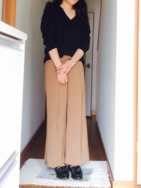 「アイテム（バングル/リストバンド）」を使った、Mii☺︎❤︎さん（レディース・158cm・20代）の秋コーディネート