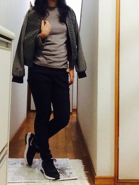 「SLOBE IENA（スローブイエナ）のNIKE エアマックスインビガー（スニーカー）」を使った、Mii☺︎❤︎さん（レディース・158cm）の秋コーディネート