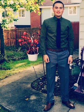 「NATURE（ナチュール）のアイテム」を使った、noahdamazoさん（メンズ・188cm）の秋コーディネート