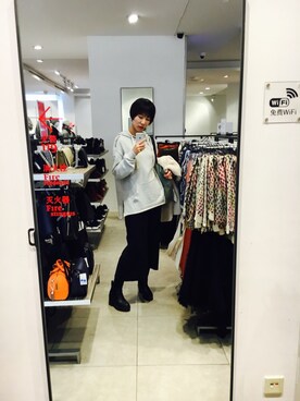 「New look（ニュールック）のアイテム（ブーティ）」を使った、yafeigogoさん（レディース・172cm）の秋コーディネート