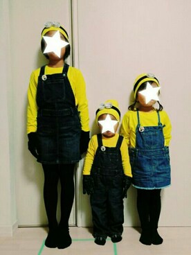 「ROXY（ロキシー）のアイテム（オールインワン・サロペット）」を使った、いくみんさん（キッズ・135cm）の秋コーディネート