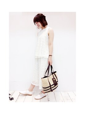 「folna（フォルナ）のアイテム」を使った、pualcecin_kagoshimaさん（レディース・165cm）の春コーディネート