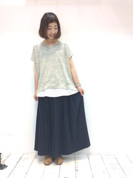 「アイテム（アンサンブル）」を使った、pualcecin_kagoshimaさん（レディース・155cm）の春コーディネート