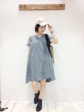 「アイテム（レインシューズ）」を使った、pualcecin_kagoshimaさん（レディース・155cm）の春コーディネート