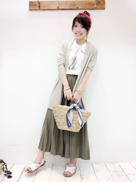 「PUAL CE CIN（ピュアルセシン）のアイテム（財布/小物）」を使った、pualcecin_kagoshimaさん（レディース・165cm）の夏コーディネート