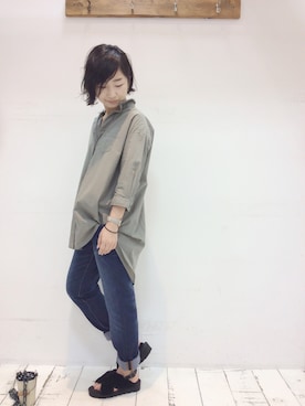 「ファーサンダル」｜pualcecin_kagoshimaさん（レディース・155cm）の夏コーディネート